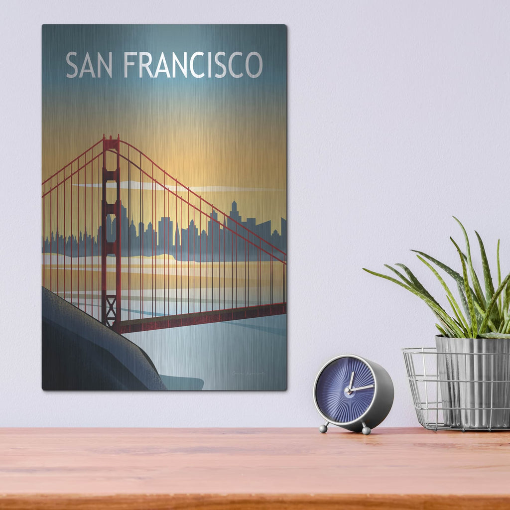 'San Francisco 2' by Omar Escalante – Metal Wall Art, 12x16 room view