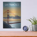 'San Francisco 2' by Omar Escalante – Metal Wall Art, 12x16 room view