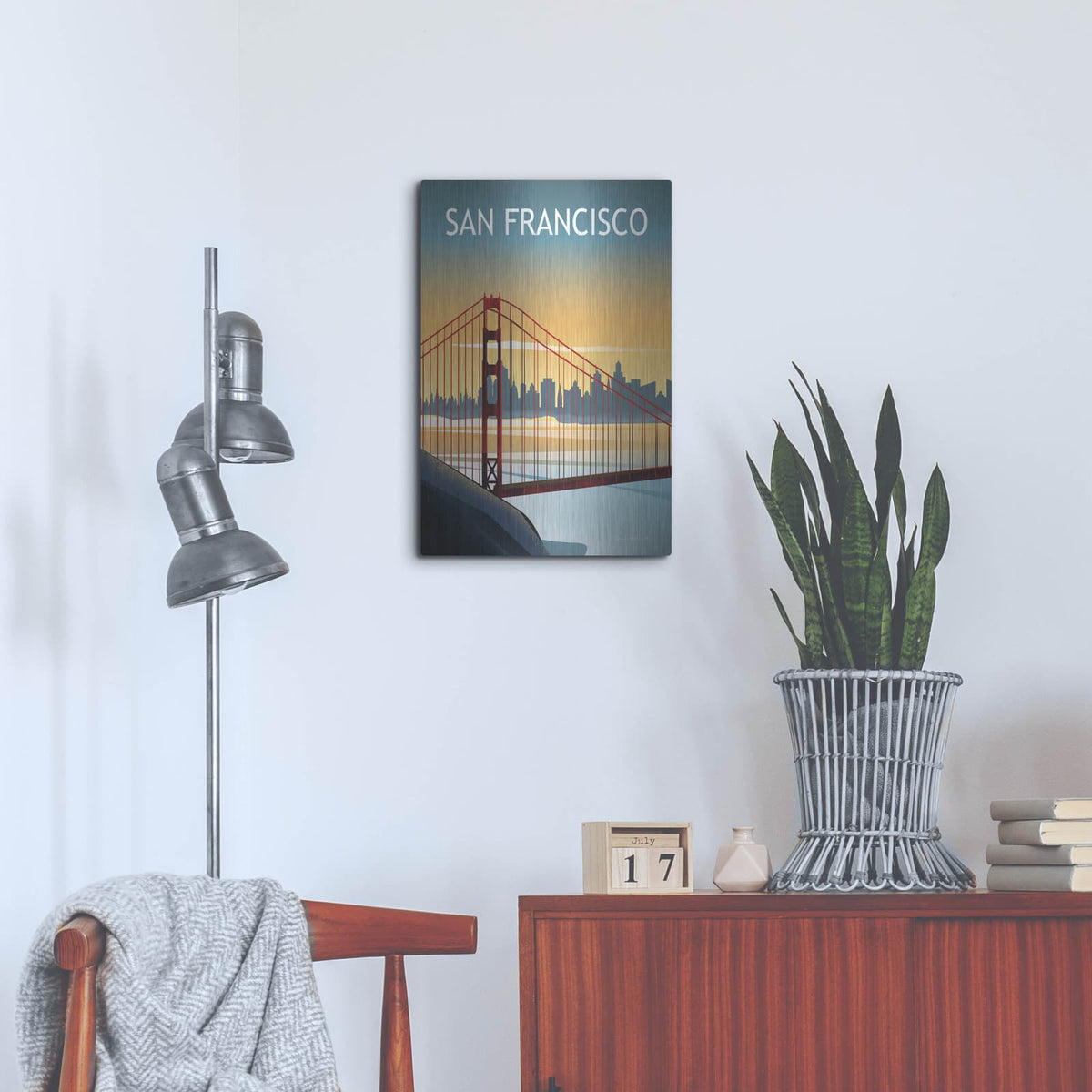 'San Francisco 2' by Omar Escalante – Metal Wall Art, 16x24 room view