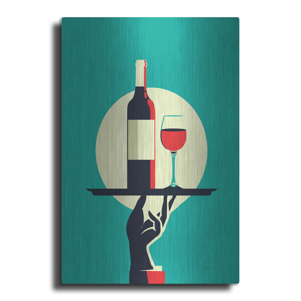 'Red Wine' by Omar Escalante – Metal Wall Art