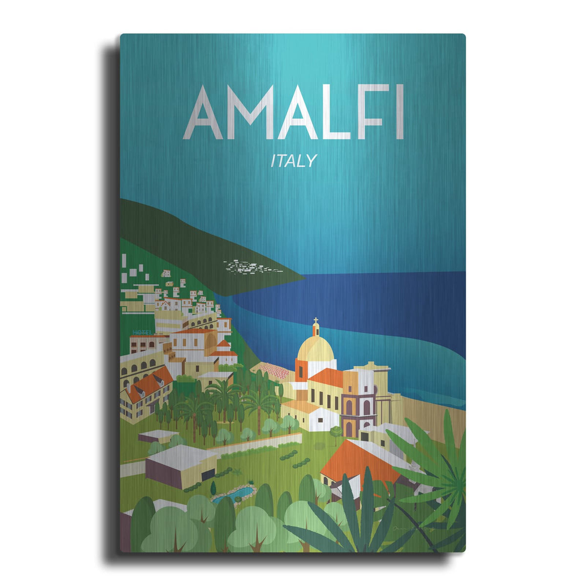 'Amalfi' by Omar Escalante – Metal Wall Art