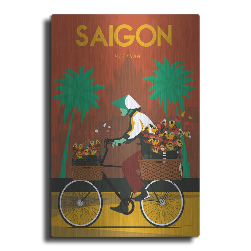 'Saigon Girl' by Omar Escalante – Metal Wall Art