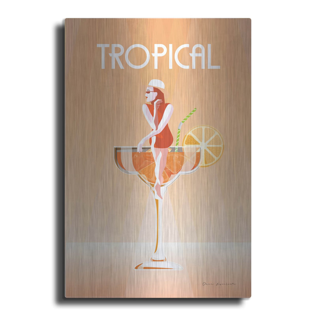 'Tropical Drink' by Omar Escalante – Metal Wall Art