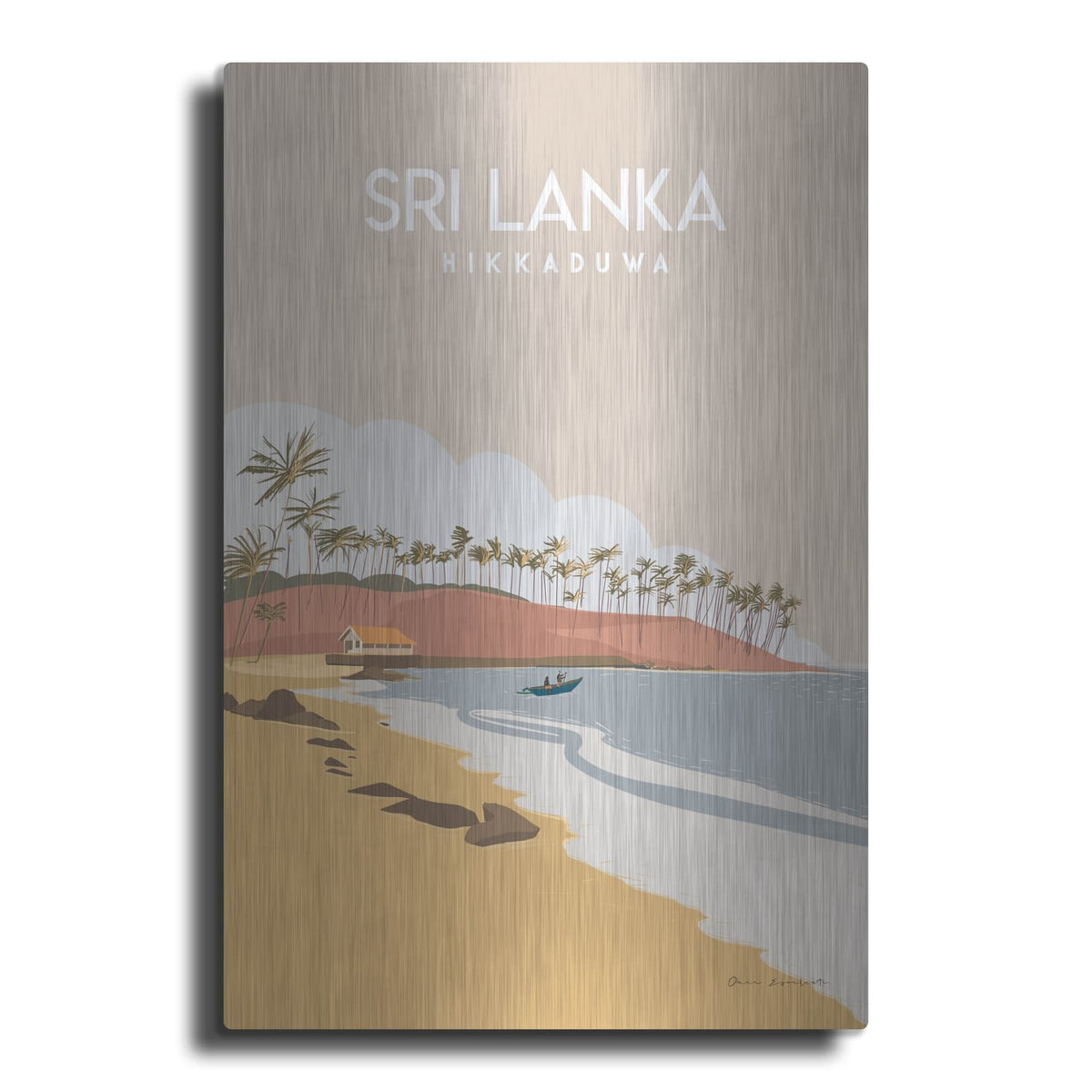 'Sri Lanka' by Omar Escalante – Metal Wall Art