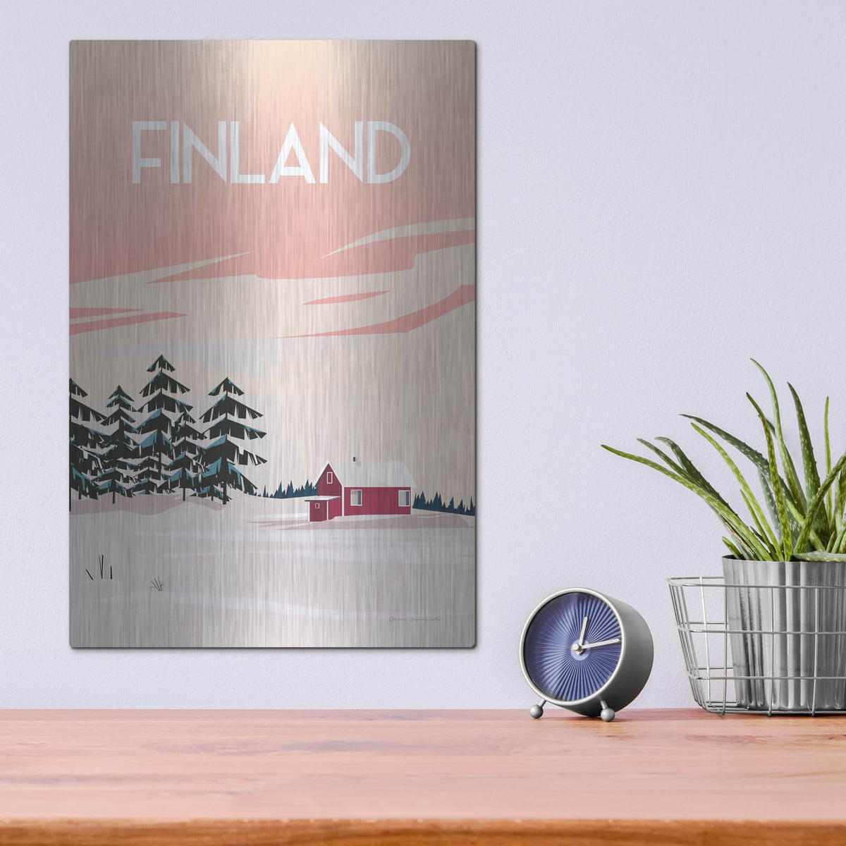'Finland 2' by Omar Escalante – Metal Wall Art, 12x16 room view