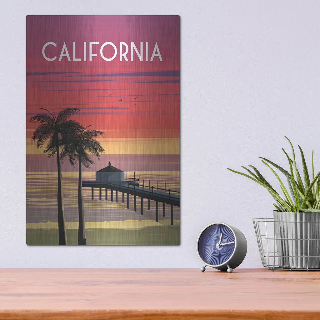 'California' by Omar Escalante – Metal Wall Art, 12x16 room view
