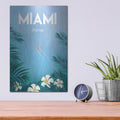 'Miami' by Omar Escalante – Metal Wall Art, 12x16 room view
