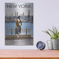 'Girl In New York 2' by Omar Escalante – Metal Wall Art, 12x16 room view