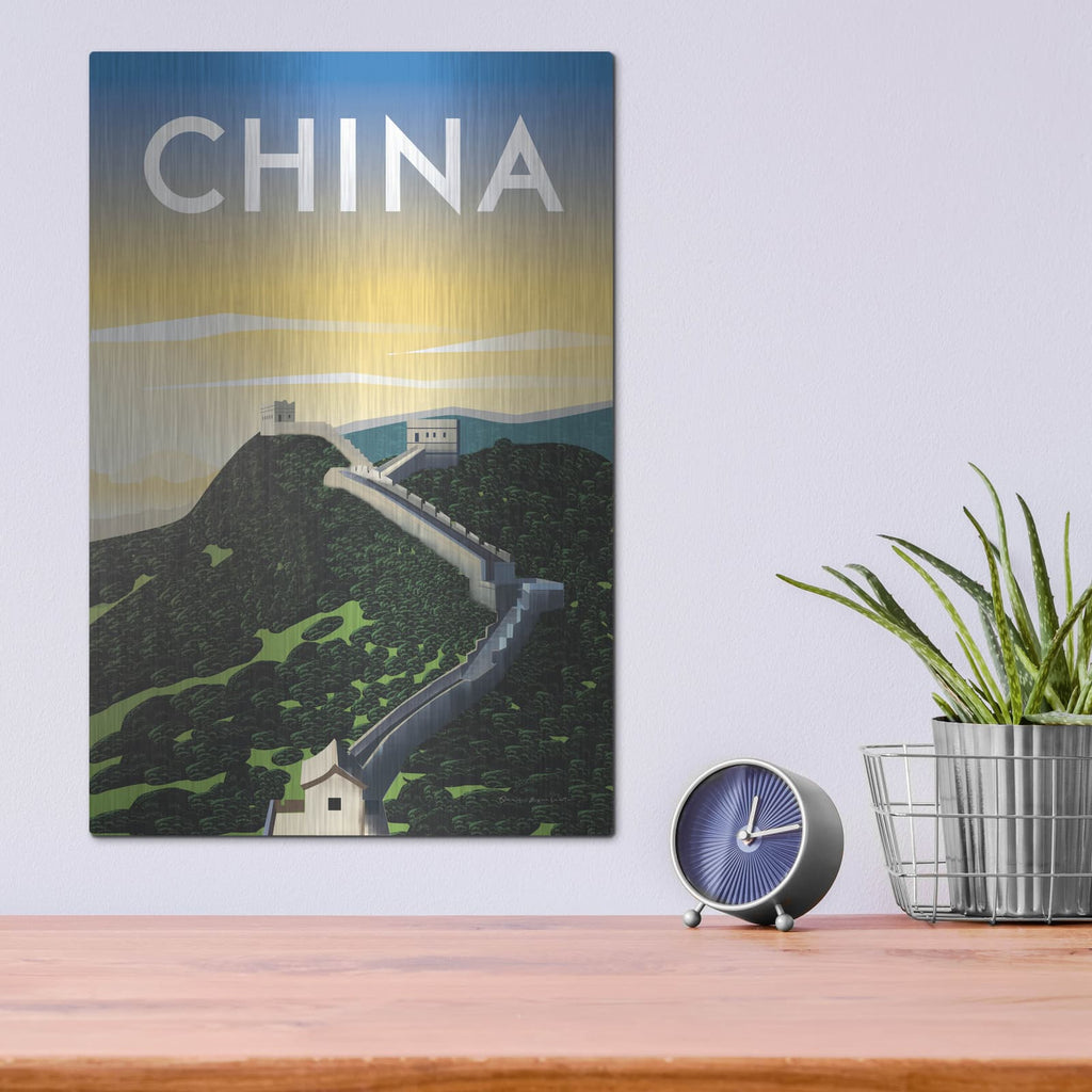 'China' by Omar Escalante – Metal Wall Art, 12x16 room view