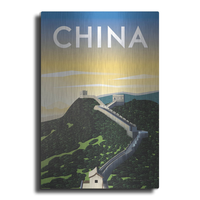 'China' by Omar Escalante – Metal Wall Art