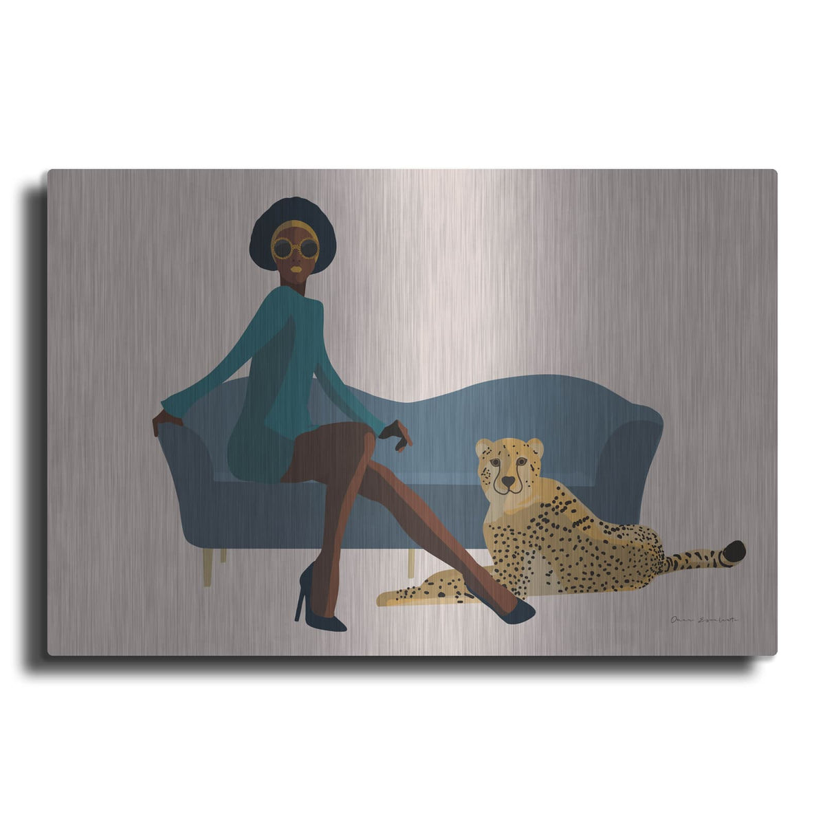 'Wild Lounge 3' by Omar Escalante – Metal Wall Art