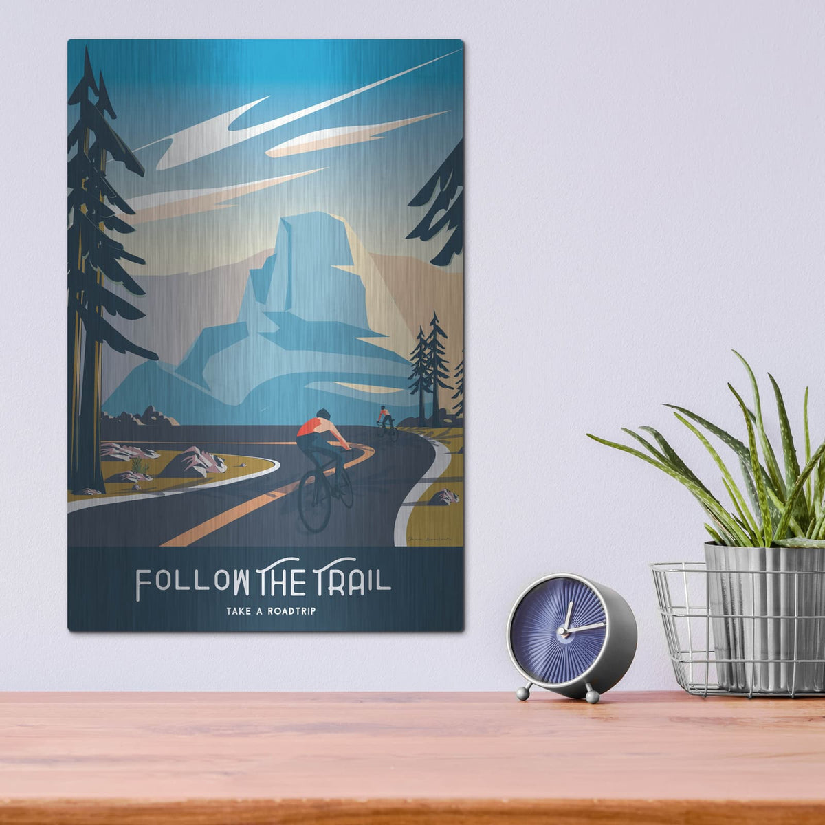 'Follow The Trail' by Omar Escalante – Metal Wall Art, 12x16 room view