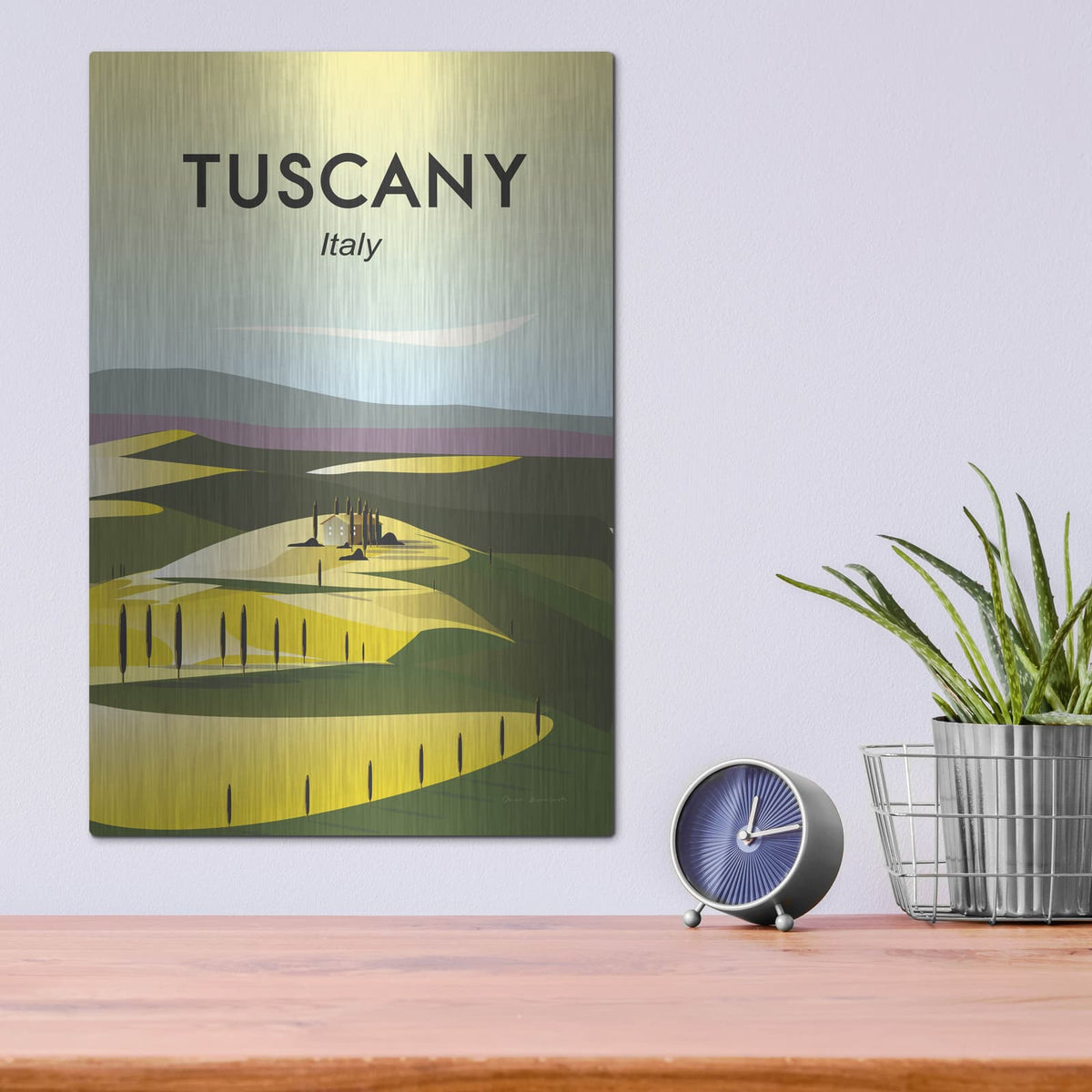 'Tuscany' by Omar Escalante – Metal Wall Art, 12x16 room view