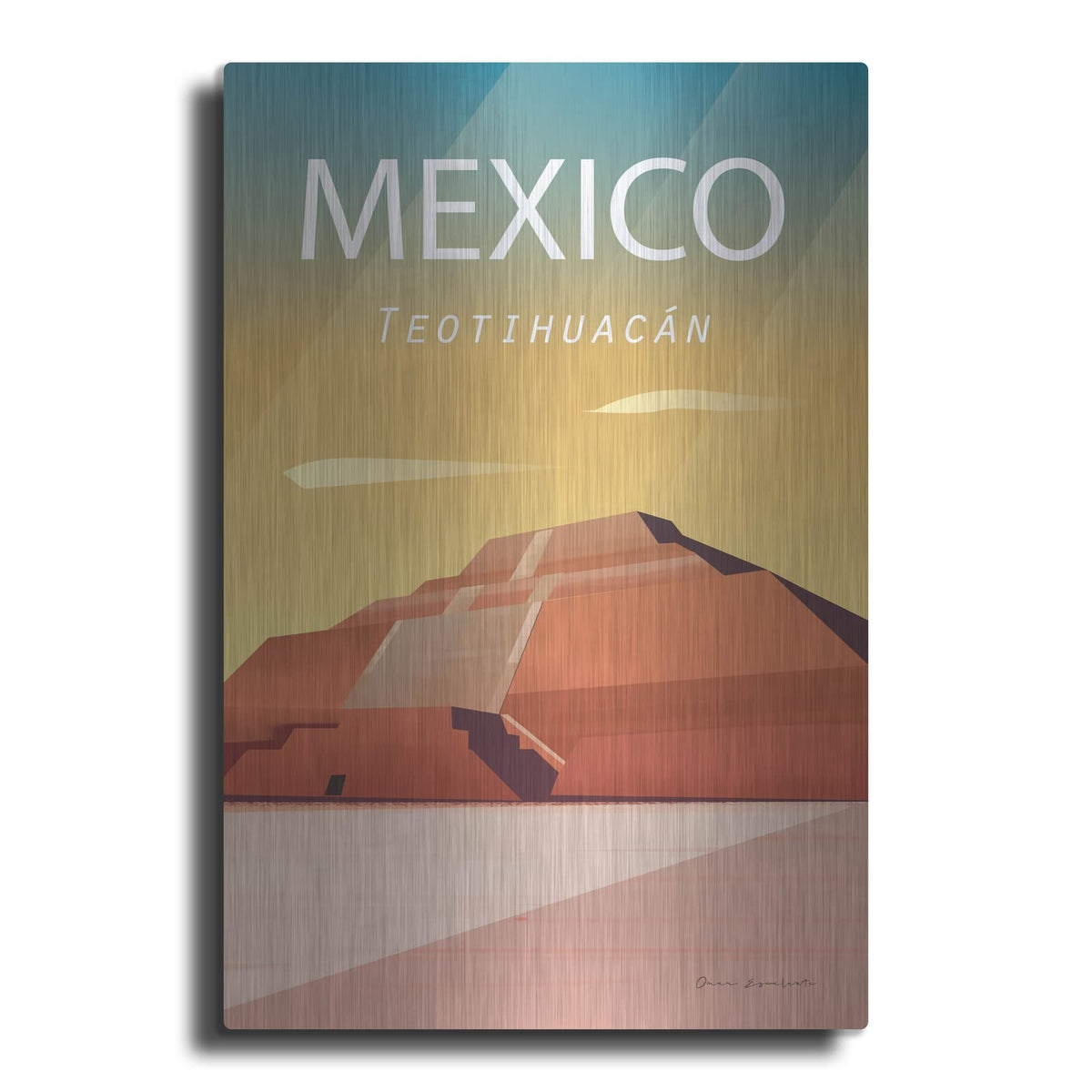 'Mexico' by Omar Escalante – Metal Wall Art