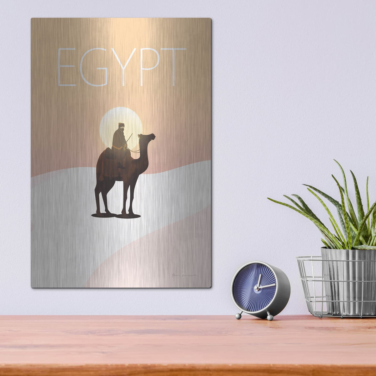 'Egypt' by Omar Escalante – Metal Wall Art, 12x16 room view