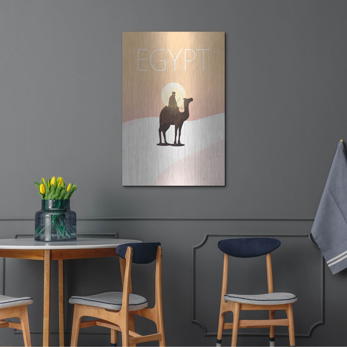 'Egypt' by Omar Escalante – Metal Wall Art, 24x36 room view