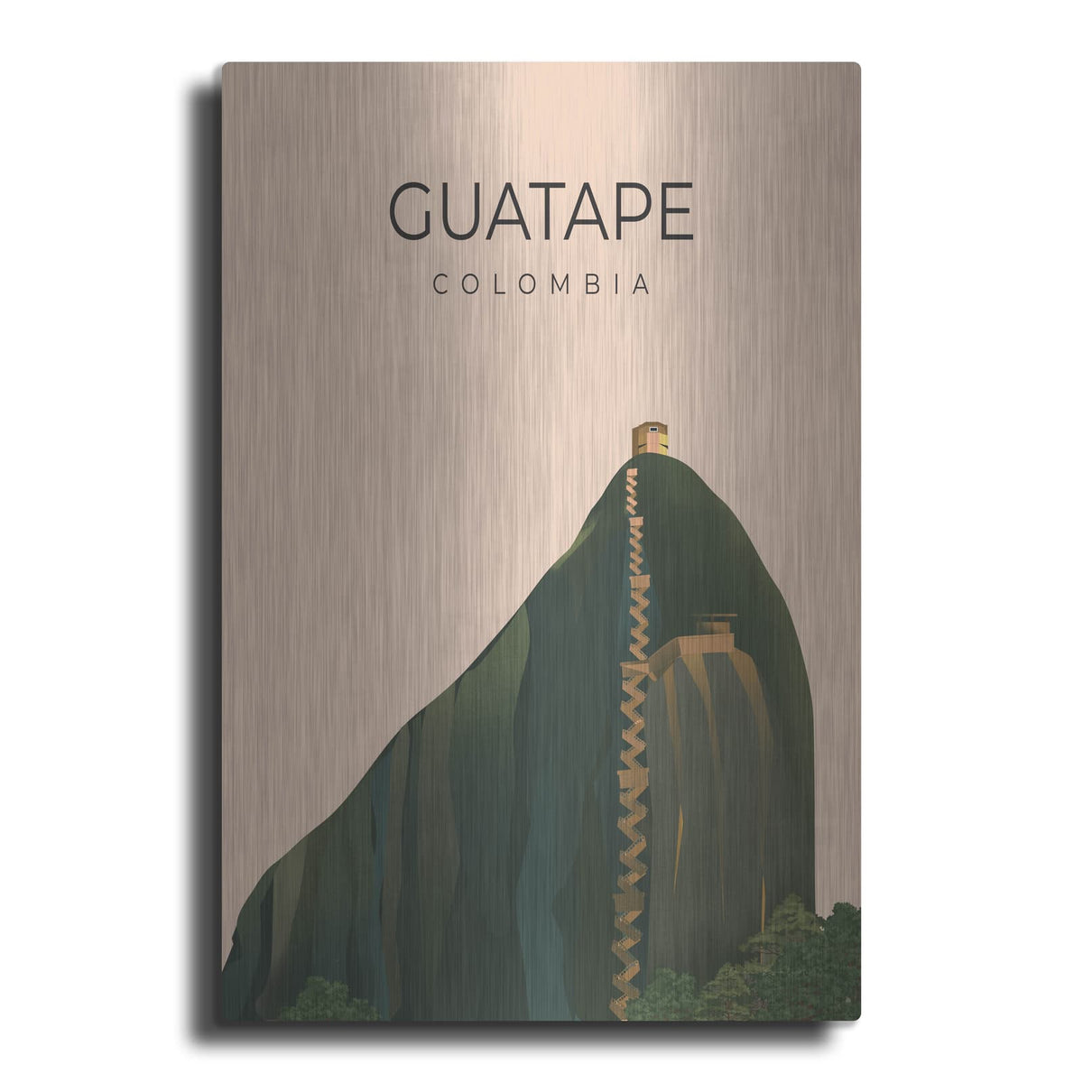 'Guatape Columbia' by Omar Escalante – Metal Wall Art