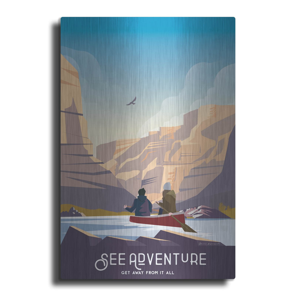 'See Adventure' by Omar Escalante – Metal Wall Art