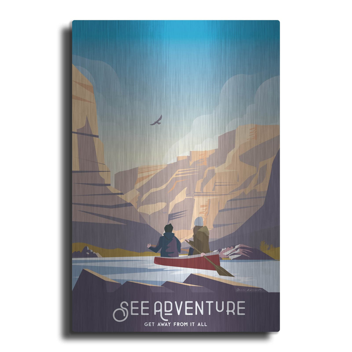 'See Adventure' by Omar Escalante – Metal Wall Art