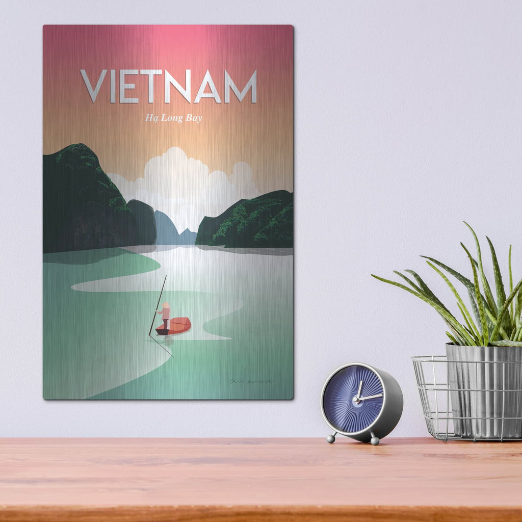 'Vietnam Ha Long Bay' by Omar Escalante – Metal Wall Art, 12x16 room view