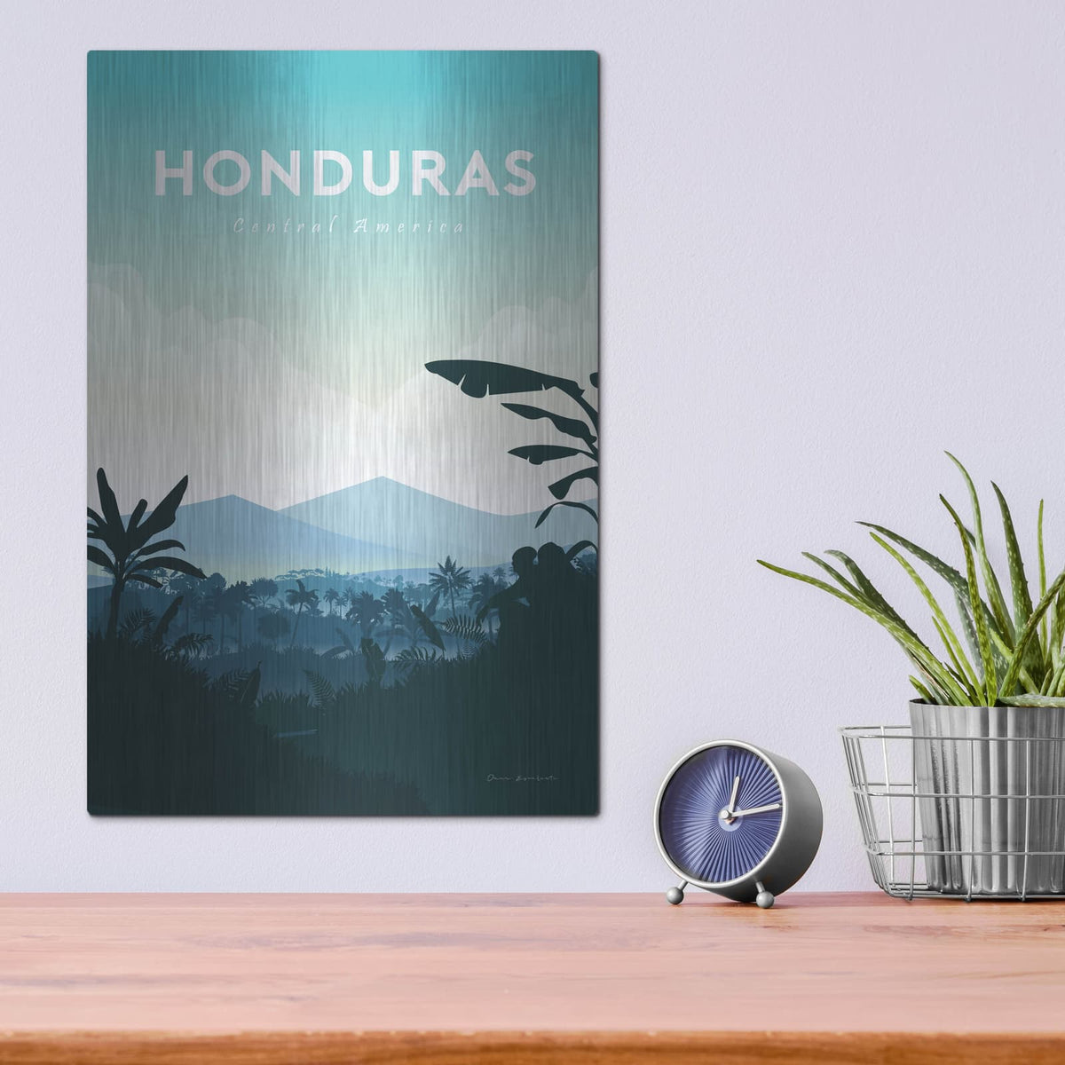 'Honduras' by Omar Escalante – Metal Wall Art, 12x16 room view