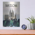 'Barcelona' by Omar Escalante – Metal Wall Art, 12x16 room view