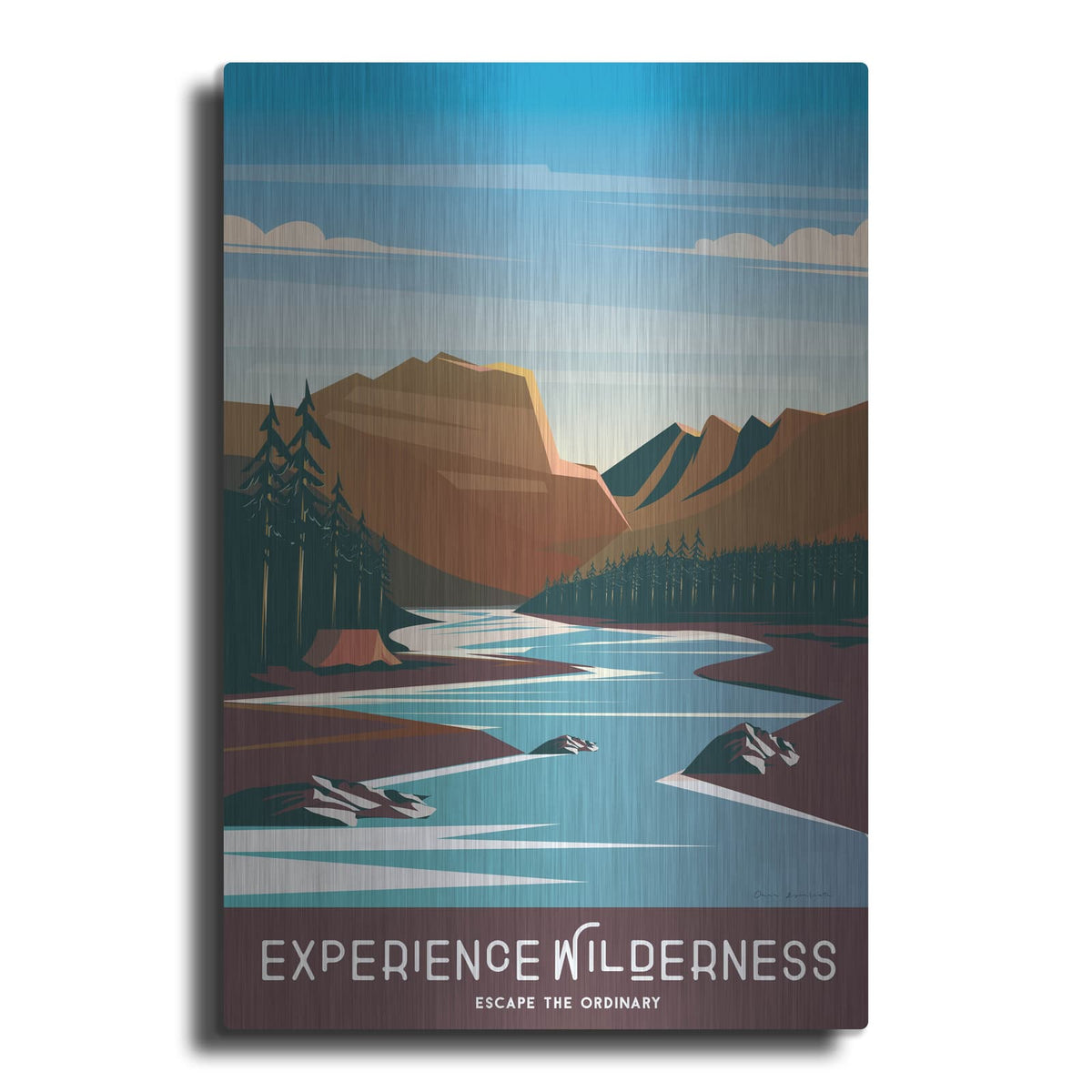 'Experience The Wilderness' by Omar Escalante – Metal Wall Art