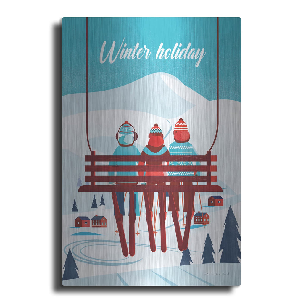 'Winter Holiday' by Omar Escalante – Metal Wall Art