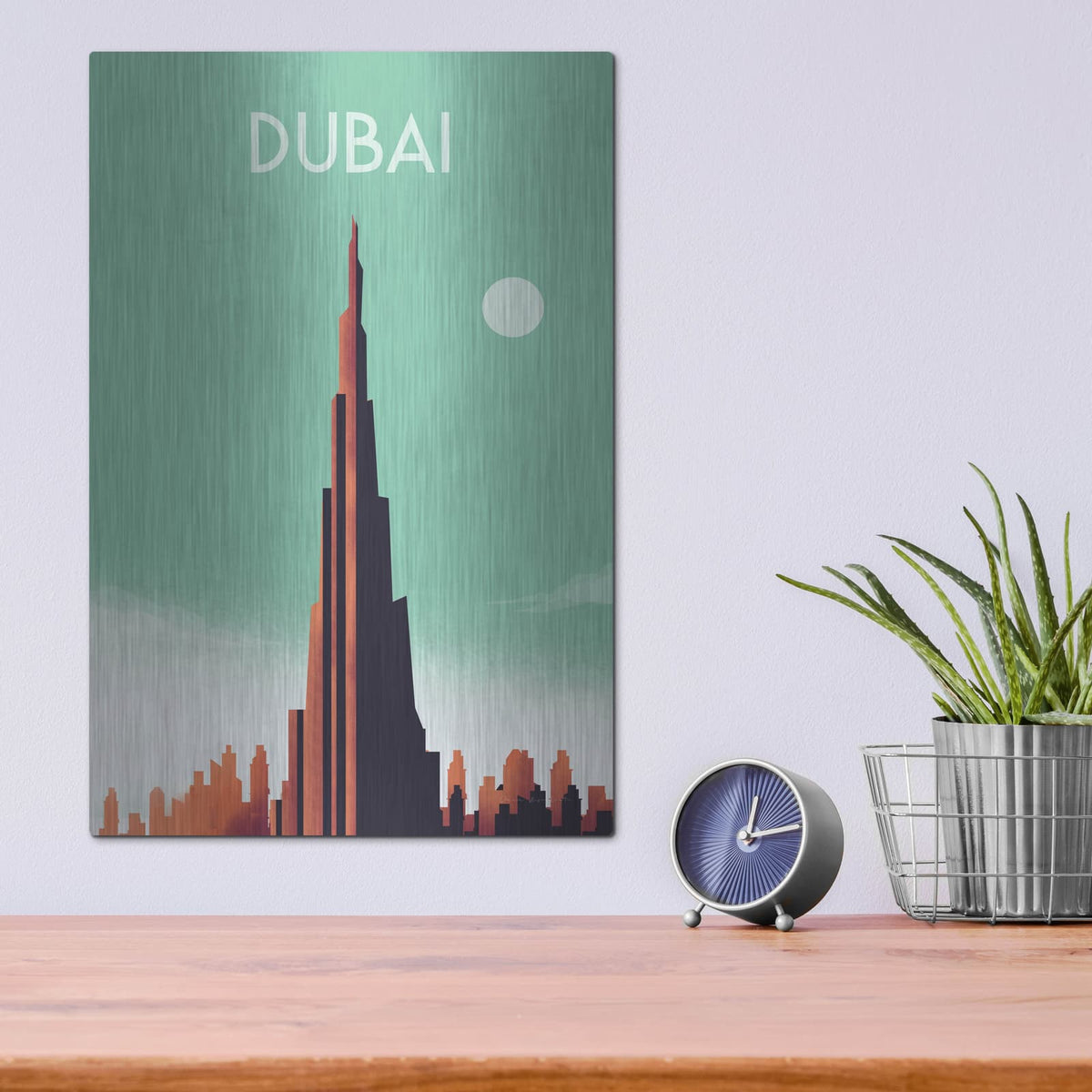 'Dubai' by Omar Escalante – Metal Wall Art, 12x16 room view