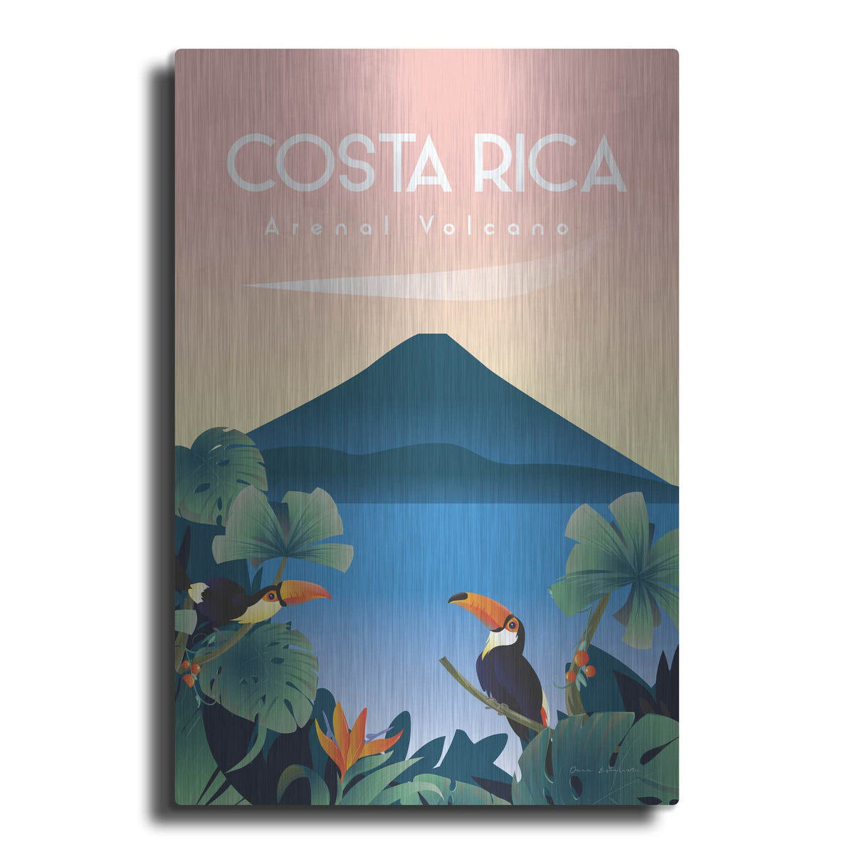 'Costa Rica' by Omar Escalante – Metal Wall Art