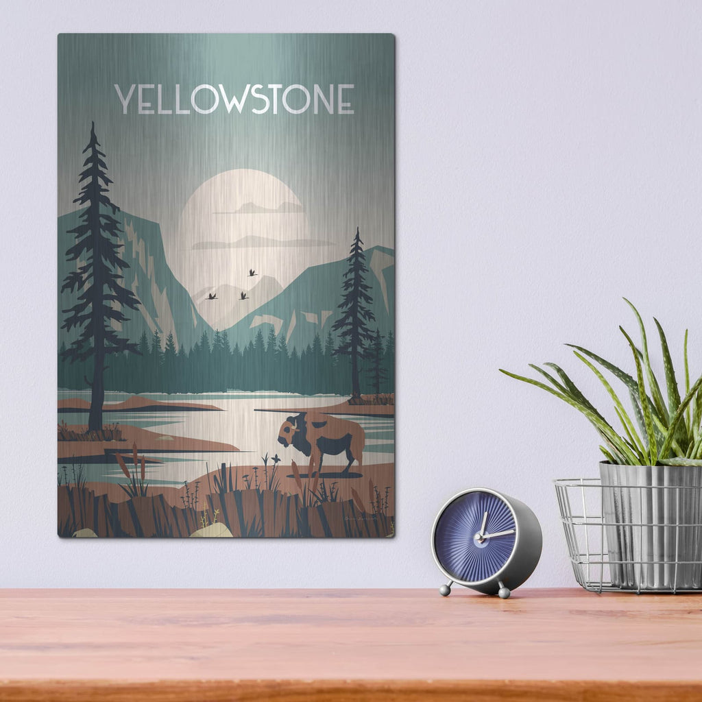 'Yellowstone' by Omar Escalante – Metal Wall Art, 12x16 room view
