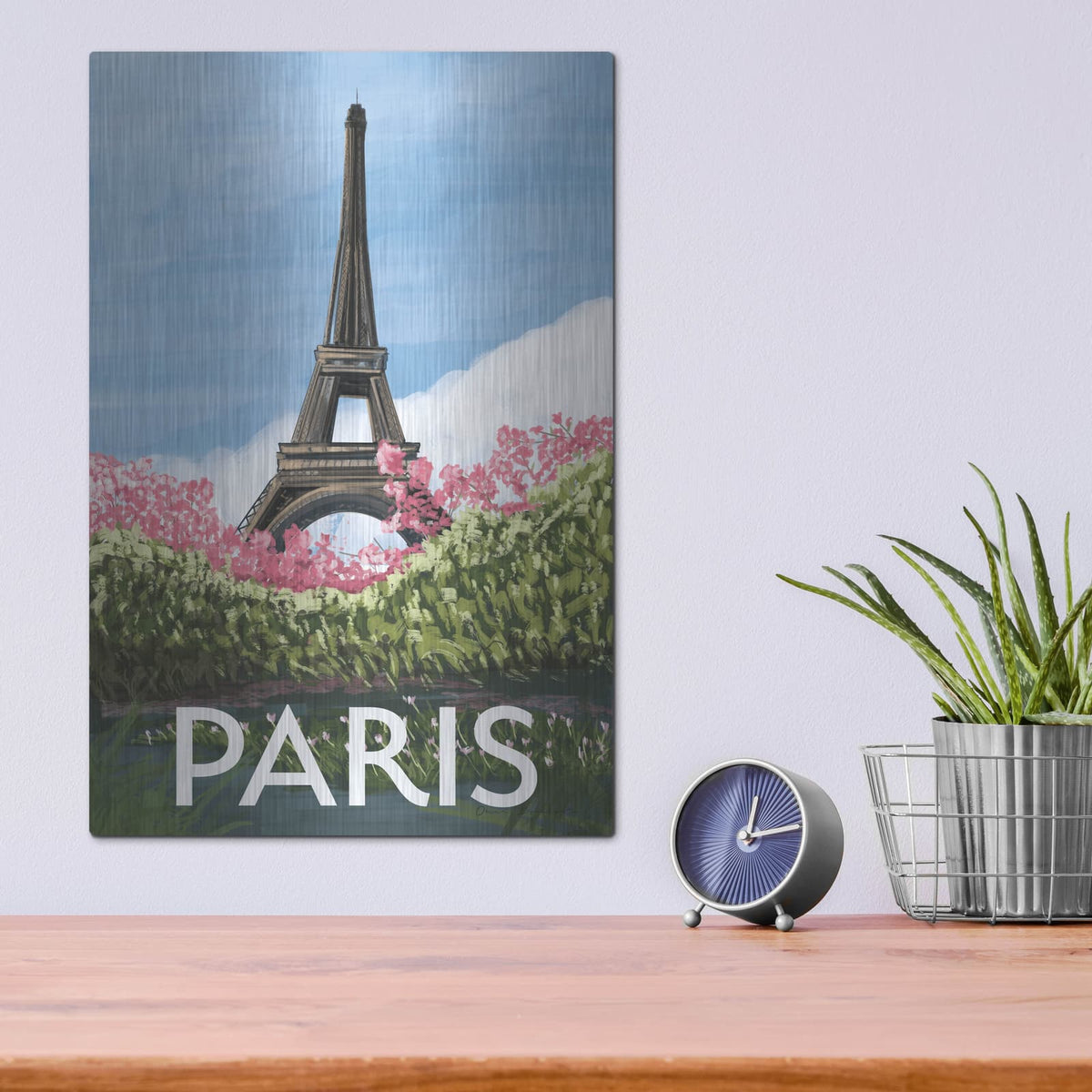 'Take Me To Paris 2' by Omar Escalante – Metal Wall Art, 12x16 room view