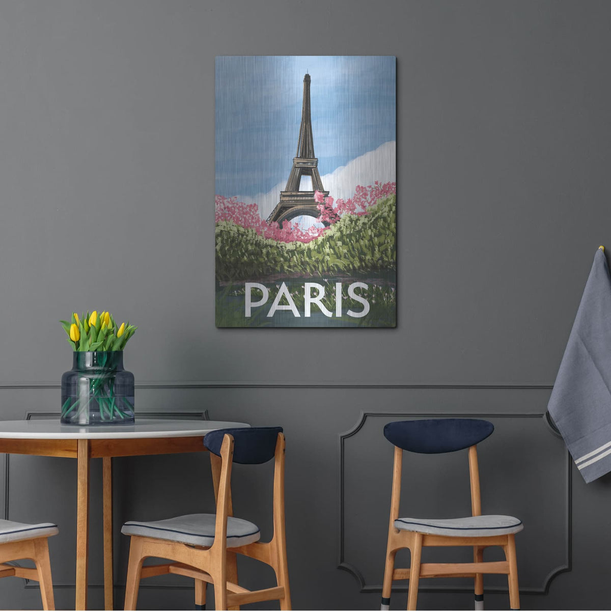 'Take Me To Paris 2' by Omar Escalante – Metal Wall Art, 24x36 room view