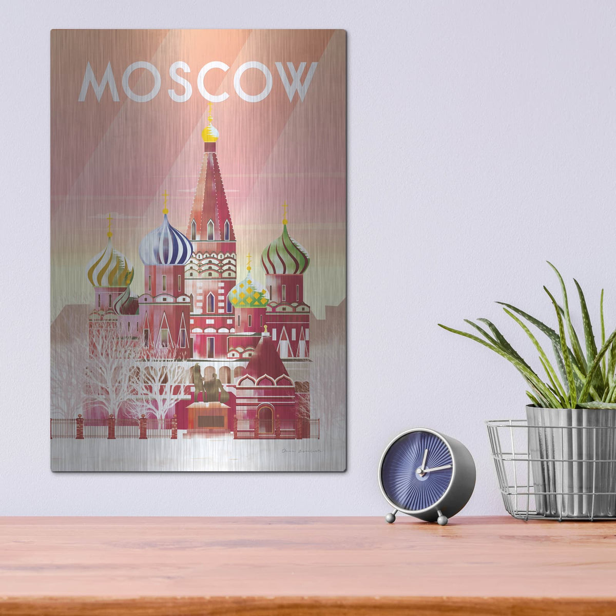'Moscow' by Omar Escalante – Metal Wall Art, 12x16 room view