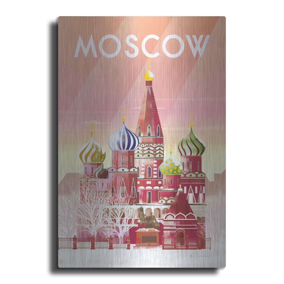 'Moscow' by Omar Escalante – Metal Wall Art