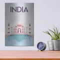 'India' by Omar Escalante – Metal Wall Art, 12x16 room view
