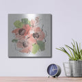 'Pink Coral Poppies 1' by Chris Paschke – Metal Wall Art, 12x12 room view