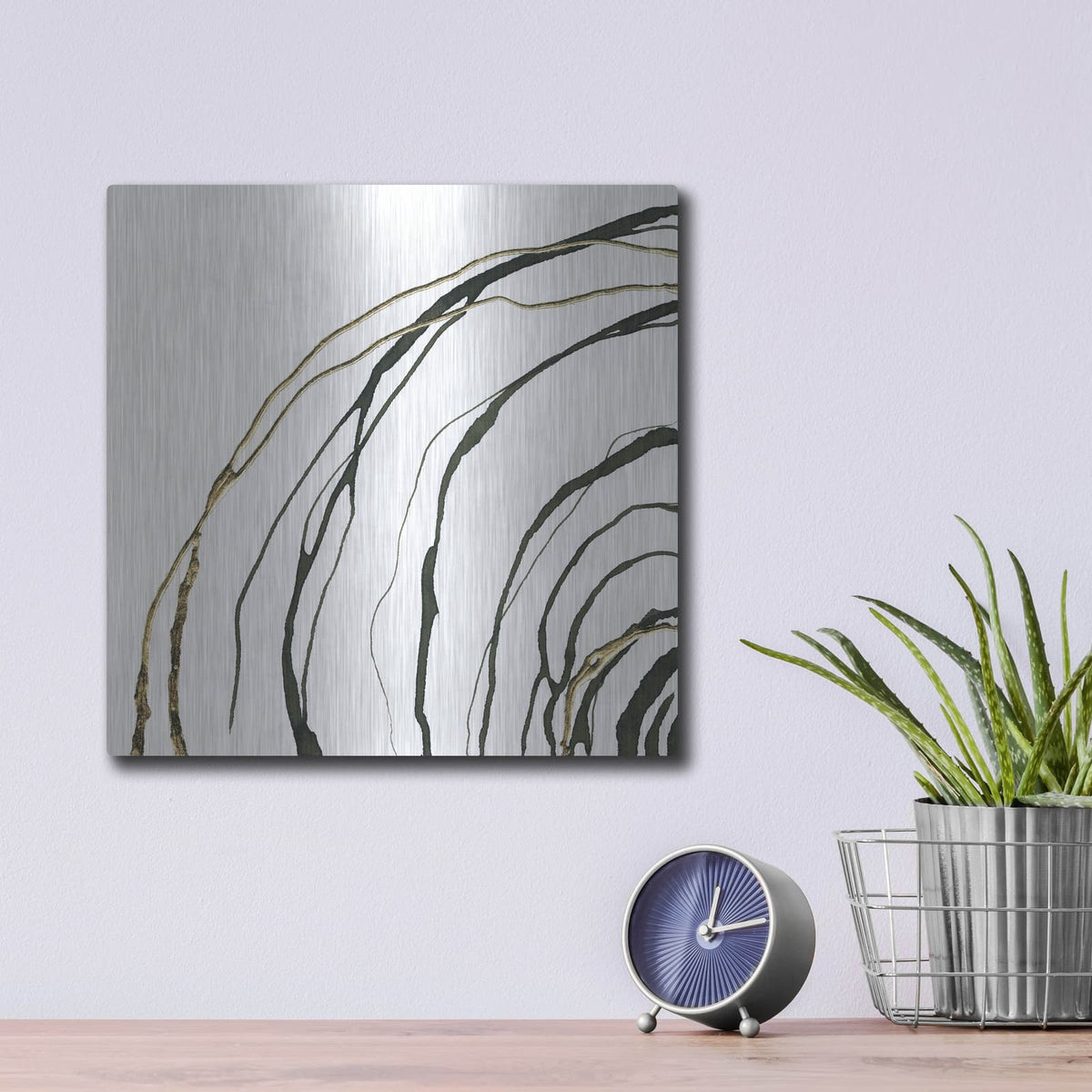'Not Quite Concentric 1' by Chris Paschke – Metal Wall Art, 12x12 room view
