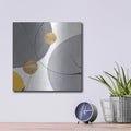 'Golden Orbs 3' by Chris Paschke – Metal Wall Art, 12x12 room view