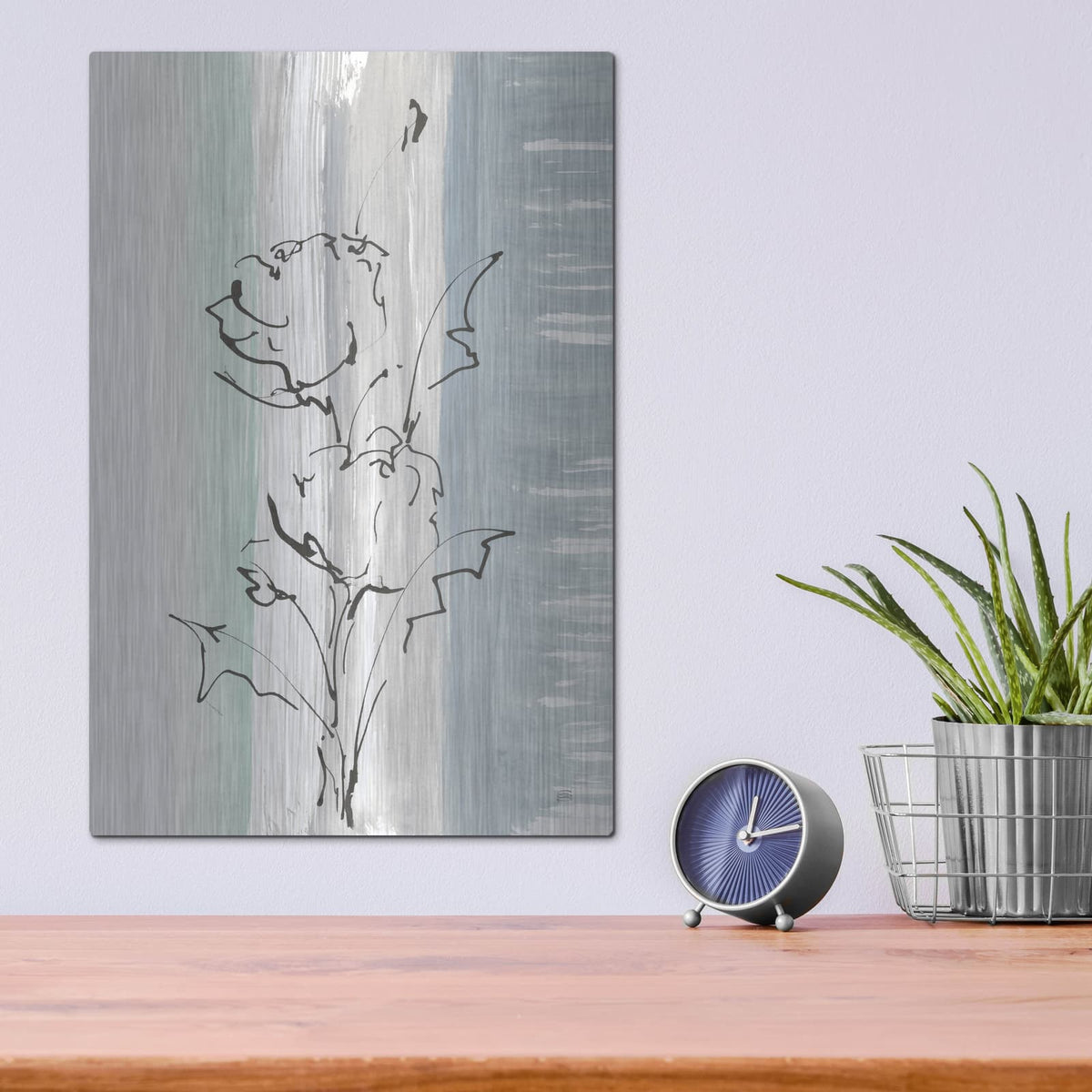 'Laidback Flowers 1' by Chris Paschke – Metal Wall Art, 12x16 room view