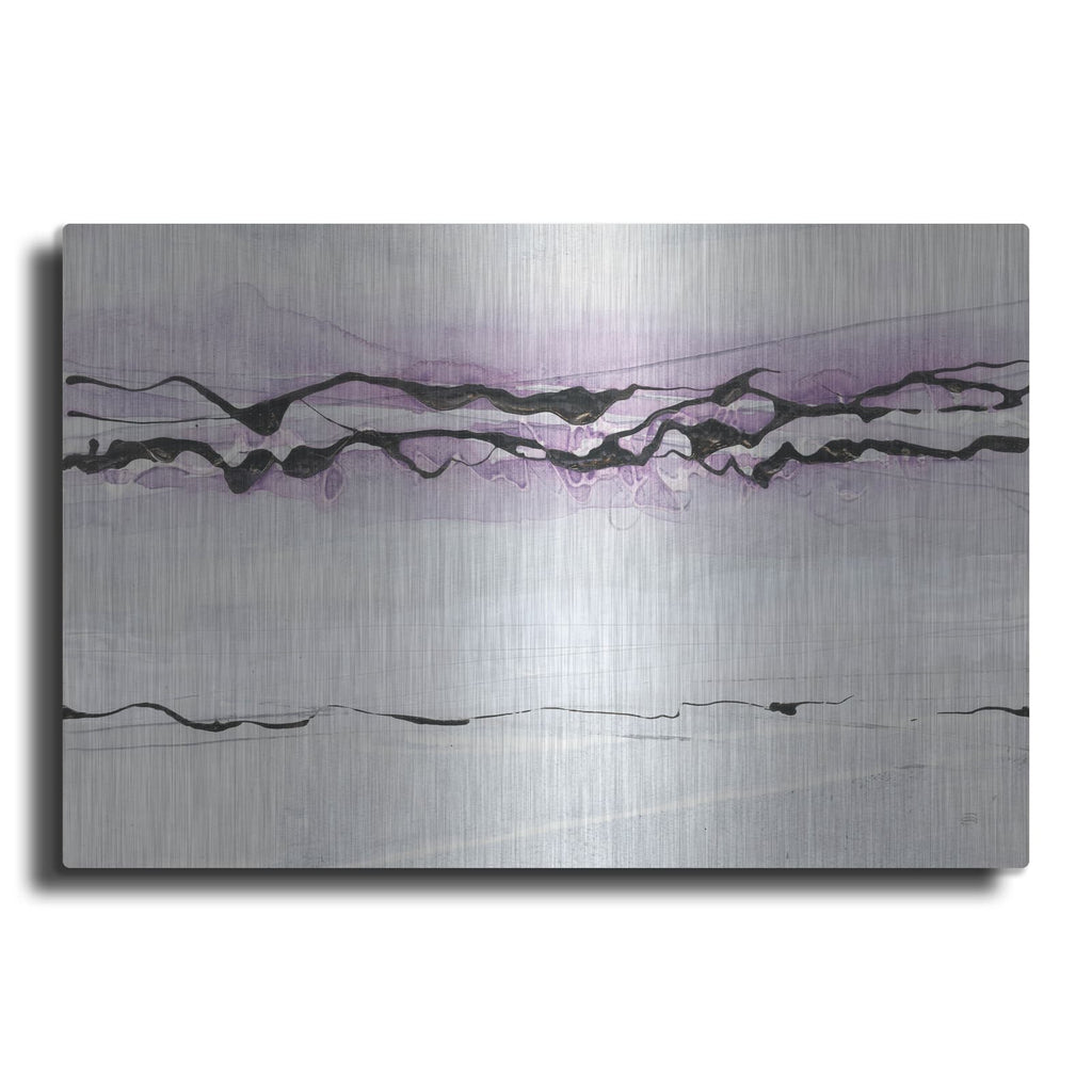 'Textured Midnight Plum' by Chris Paschke – Metal Wall Art