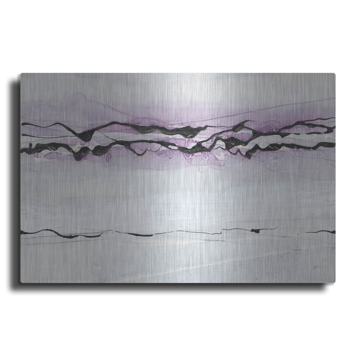 'Textured Midnight Plum' by Chris Paschke – Metal Wall Art