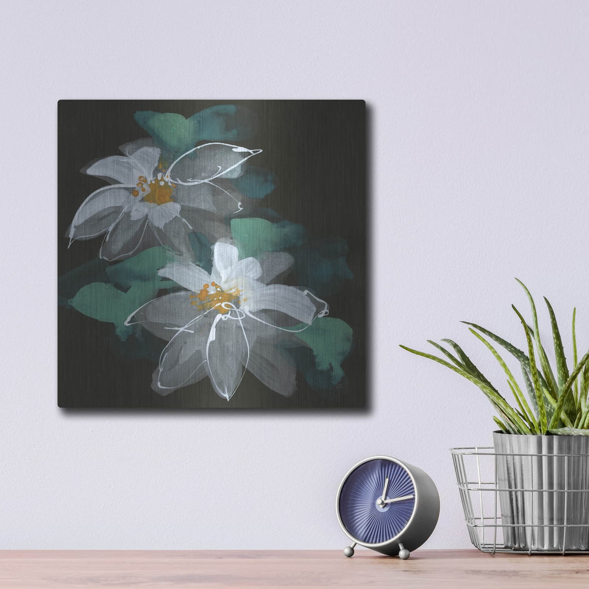 'Clematis 2' by Chris Paschke – Metal Wall Art, 12x12 room view