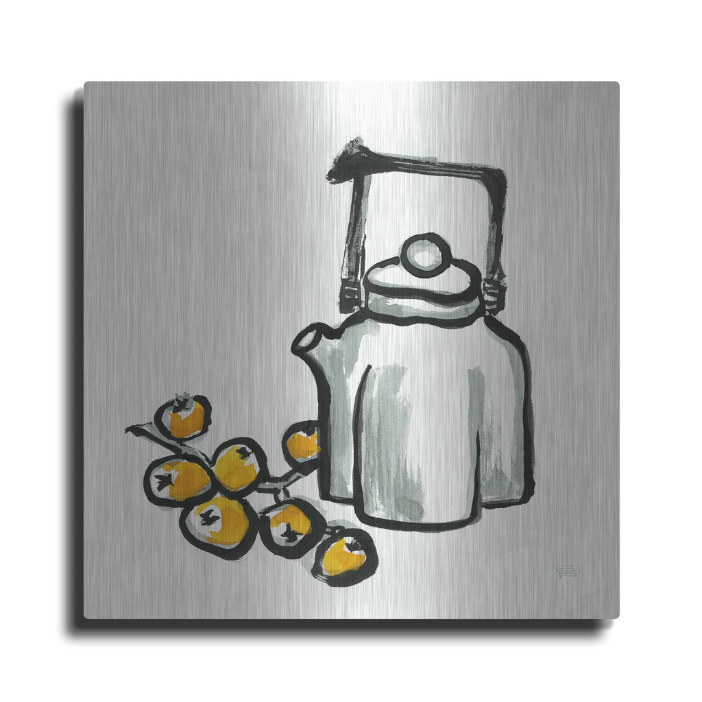'Tea And Loquats' by Chris Paschke – Metal Wall Art