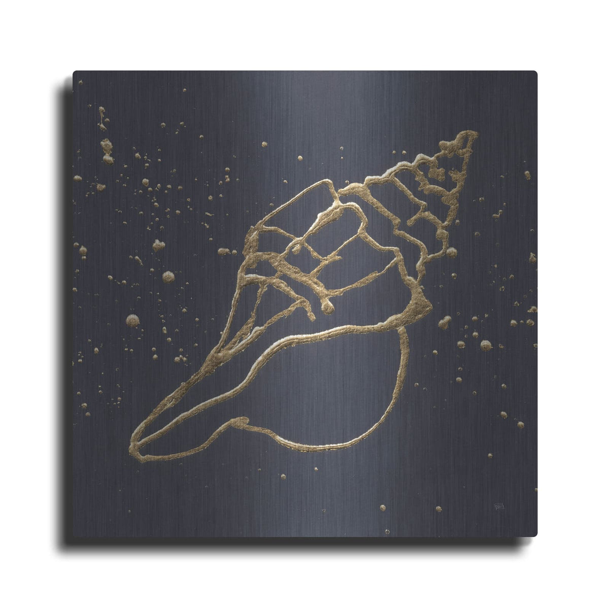 'Gold Conch 2' by Chris Paschke – Metal Wall Art