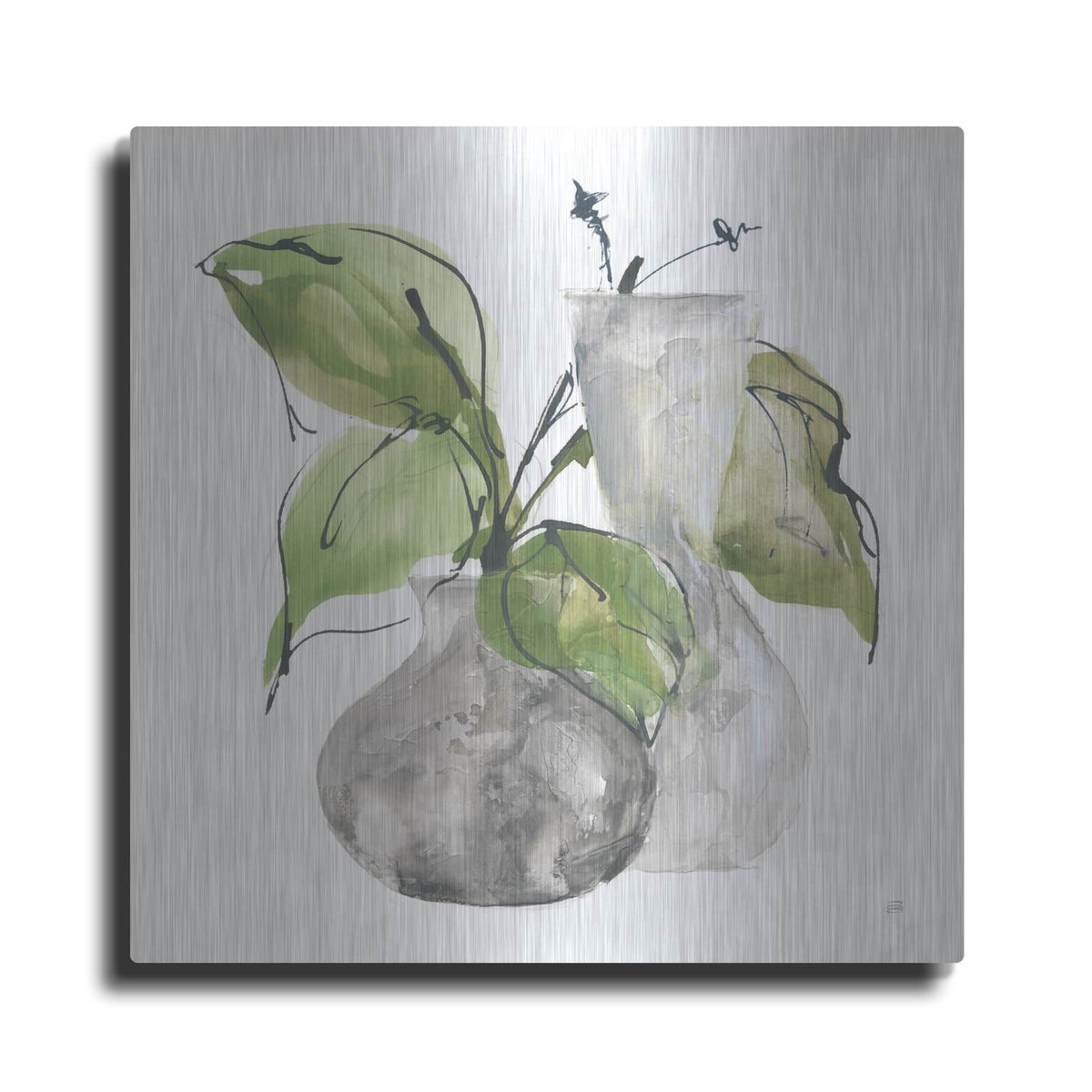 'Two Vases 3' by Chris Paschke – Metal Wall Art