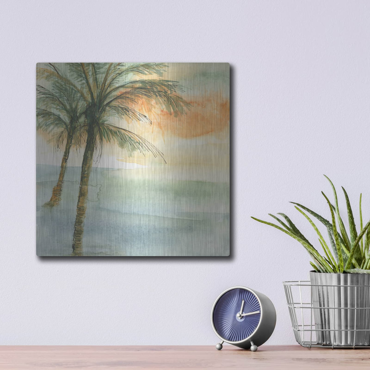 'Island Sunset 1' by Chris Paschke – Metal Wall Art, 12x12 room view