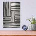 'Sentiment Stripes 4' by Chris Paschke – Metal Wall Art, 12x16 room view