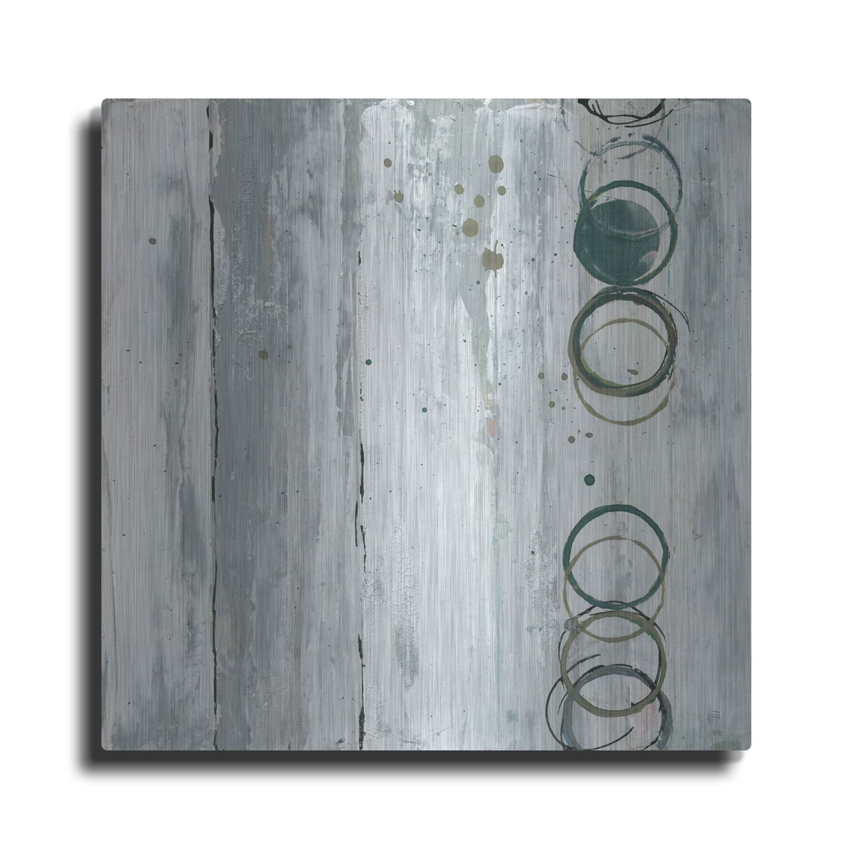 'Whitewashed Emerald 2' by Chris Paschke – Metal Wall Art