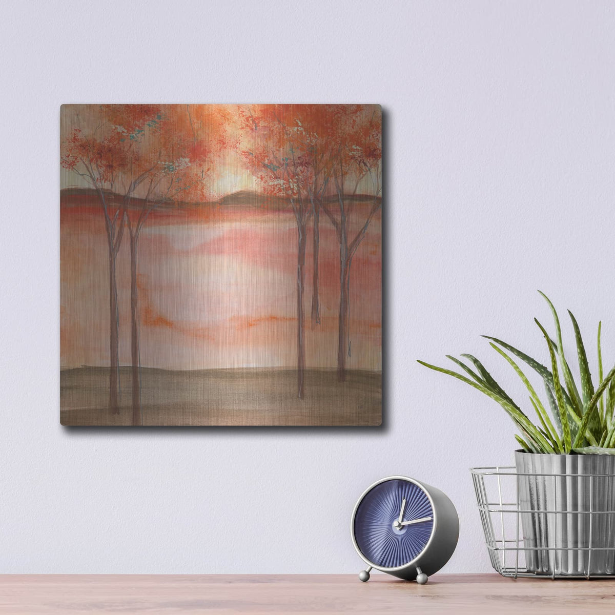 'Mountain Meadow 2' by Chris Paschke – Metal Wall Art, 12x12 room view